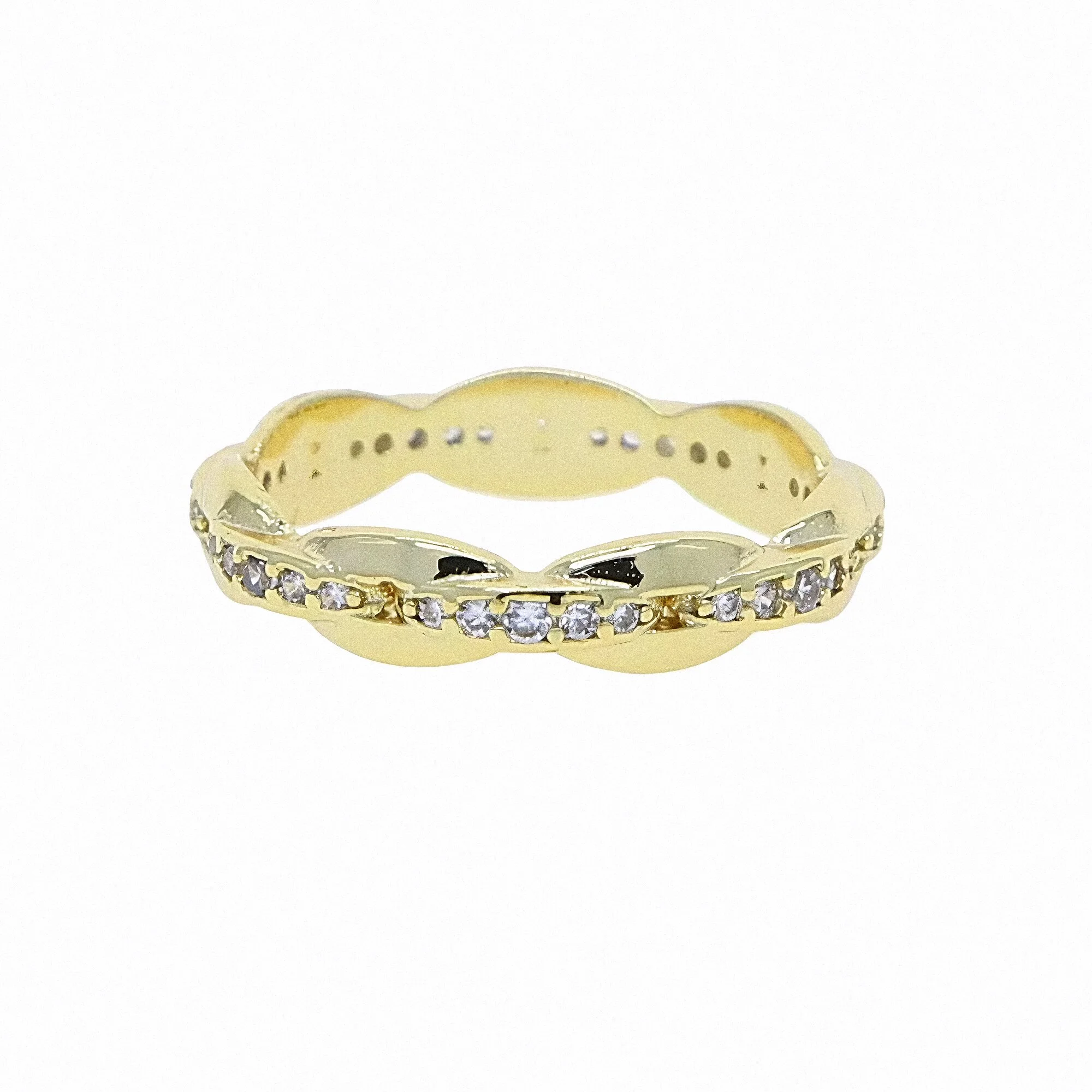 Linked Zircon Band - Velvet Desert Jewelry